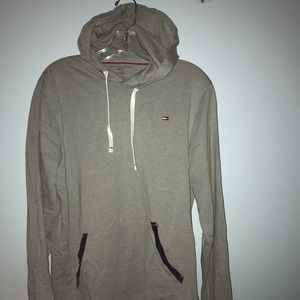 Tommy Hilfiger grey long sleeve shirt/hoodie